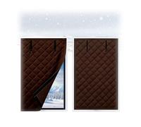 Winter Window Insulation Cover Kit, Blackout Thermal Curtains, Reusable Windows Insulated Blanket for Living Room Basement(Brown,50x150cm)