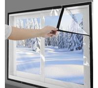 Winter Window Insulation Film Kits,Secondary Glazing Kit,Window Cold Protection Film,Thermal Window Film,Double Glazing Film for Windows,for Home,Office,Easy Installation (50x220cm/20"x87")