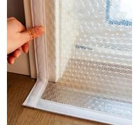 Winter Window Insulation Kit Thermal Foil Curtain Cold Protection Film Windproof & Energy Saving Keeps Room Warm Custom Size (120cm x 200cm) Easy Install with Tape