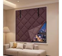 Winter Window Insulation Kit, Thermal Insulated Window Cover | Thermal Insulated Window Blanket 3 Layer Aluminum Foil Cotton For Home Bedroom, RV, Basement(Coffee,160x240cm/63.0x94.5in)