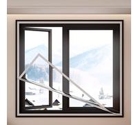 Winter Window Insulation Kit to Keep Out The Cold,Transparent Secondary Glazing Kit for Windows & Doors,Weatherproofing Insulating Foil,Indoor Thermal Foil,Customizable (170x280cm/66 x110)