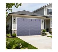 Winter Windproof Thermal Door Kit 3.65x2.15m Gray Cover Weatherproof Insulation for 244x213cm Doors Energy Saving Protection Easy to Install 15x10FT (4.57x3.05m)