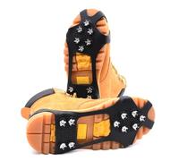 Winter Wise Ice Snow Grips 10-Stud Anti Slip Winter Ice Grippers Universal Slip-on Stretch Fit Snow & Ice Spikes Traction Cleats Crampons (Extra Large - UK 12-14)