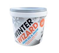 Winter Wizard White De-Icing Salt Fast Melt for Clearing Paths and Driveways of Ice and Snow Cleaner Than Grit Rock Salt - 5kg Tub