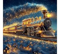Winter Wonder Train 35 Piece Jigsaw Puzzles for Adults and Kids, Impossible Puzzle, Jigsaws 35 pieces for adults Gifts, Difficult jigsaw puzzles for The Whole Family