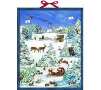 Winter Wonderland Advent Calendar with 24 pop up decorations 47 x 59 cm