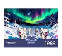 Winter Wonderland at Lapland Rovaniemi Wooden Jigsaw Puzzle Waterproof 1000 Piece Puzzles for Adults Fun Challenging Games