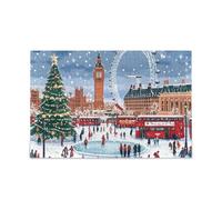 Winter Wonderland Blue Puzzles Challenging Puzzle Game for Adults, Families, Finished Size 29.5" x 19.7"