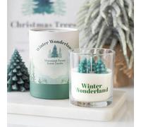 Winter Wonderland Candle with Tree Scene