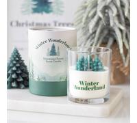 Winter Wonderland Candle With Tree Scene