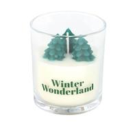 Winter Wonderland Candle with Tree Scene - Elegant 17-Hour Burn Time, Unscented for Cozy Holiday Ambiance, Perfect for Seasonal Décor and Gift Giving