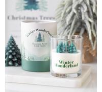 Serano Winter Wonderland Candle with Tree Scene - Paraffin Wax - 1