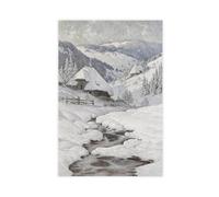 Winter Wonderland Canvas Poster Wall Art Decor Print Picture Paintings for Living Room Bedroom Decoration 08x12inch(20x30cm)