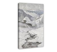 Winter Wonderland Canvas Poster Wall Art Decor Print Picture Paintings for Living Room Bedroom Decoration 08x12inch(20x30cm)