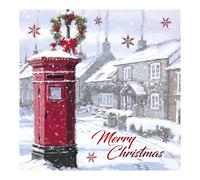 Winter Wonderland Christmas Greeting Cards - Pack of 12 Festive Holiday Cards with Envelopes