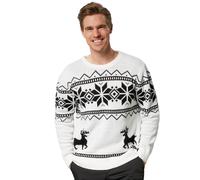 Winter wonderland Christmas jumper black-white