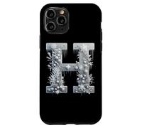 Winter Wonderland Icicle Snowflake Letter H Case for iPhone 11 Pro