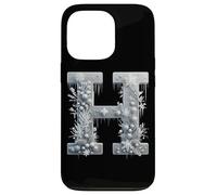 Winter Wonderland Icicle Snowflake Letter H Case for iPhone 13 Pro