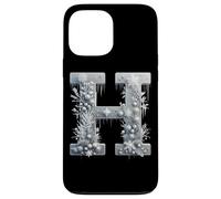Winter Wonderland Icicle Snowflake Letter H Case for iPhone 13 Pro Max