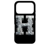 Winter Wonderland Icicle Snowflake Letter H Case for iPhone 17 Pro