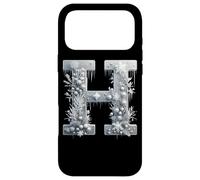 Winter Wonderland Icicle Snowflake Letter H Case for iPhone 17 Pro Max