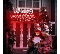 Winter Wonderland Neon Sign, Christmas Porch Signs Yard, Outdoor Garden Light, Snowflake Led Sign, Merry Christmas Led Signs
