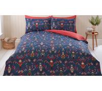 Winter Wonderland Nutcracker and Autumn Forest Duvet Set:King/ Autumn Forest /Multi