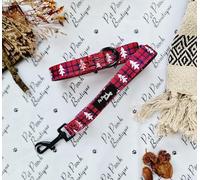 Winter Wonderland Plaid Christmas DOG LEAD - REVERSIBLE