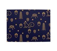 Winter Woods And Squirrels Line Style Blue,500 Pieces Puzzles for Adults-Wooden Jigsaw Puzzle for Adults Elderly