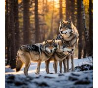 Winter Woods Animals Jigsaw Puzzles for Adults 1000 Pieces Hard Difficult Challenging puzzles for adults 1000 pcs DIY Decoration Puzzle for Wall Decor Gifts