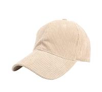 Winter Wool Baseball Cap for Men Women Solid Color Pleated Adjustable Warm Dad Caps Unisex Outdoor Golf Riding Trucker Cap Khaki