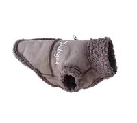 Winter Wool Plush Warm Dog Jacket British Style Dog Jacket Chihuahua Pug Yorkshire Terrier Jacket Clothing Suitable For Small Dog Puppy Clothing,Gray,L