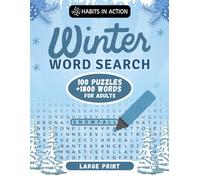 Winter Word Search for Adults and Seniors: 1800 Large Print Puzzles. Cozy, Fun, and Relaxing Winter Activity Book With Solutions