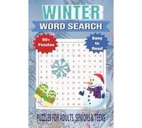 Winter Word Search Puzzle Book:: Word Searches with Easy to Read Print for Relaxation, Focus, and Fun | Portable 6×9 inches, 110 Pages Puzzle Book with Seasonal Words and Solutions Included