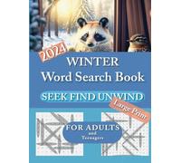 Winter Word Search: This Hardcover Puzzle Book contains 50 original winter themed puzzles, it is for adults, yet family-friendly. A perfect way to ... concentration. Large print, with solutions