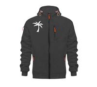 Winter Work Jumper Men's Hoodie with Zipper, Casual Loose Fit Pullover, Fleece Sweatshirt for Winter, Daily Life, Comfortable Streetwear Christmas Sweatshirt Men, GY2, M
