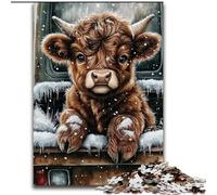 Winter Yak JigsawPuzzle 1000 Pieces for Adults, Challenging Game And Family Play Educational Game for Birthday, Chrismas (size 50x75cm)