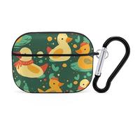 Winter Yellow Duck AirPods Pro Protective Case Cute Earphone Protective Covers with Keychain Ring - Compatible with AirPod Pro 2nd / 1st Generation