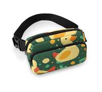 Winter Yellow Duck Fanny Pack for Men Women, Durable Sling Chest Bag with Adjustable Strap & Large Pocket, Small Crossbody Bag for Running, Hiking, Cycling, Travel