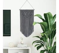Winterdemoon Boho Grey Macrame Wall Hanging