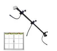 Winterfall Clamp - Extendable Threshold Rod, Sturdy Alloy Reinforcement, Decorative Trim Bar | Construction of Suspension Layout Concept 'Winter Ornament, Glass Window