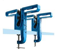 Winterial Snowboard and Ski Vise, Set of Two Non-Slip Vice Grips with Horizontal Vertical Working Positions for Tuning, Repair and Waxing/Rubber Brake Retainers and Secure Board Grip Arm