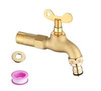 Winterized Locking Garden Faucet Reinforced Freeze Resistant Operated Outdoor Tap for Multiple Water Applications Outdoor Freeze Proof Faucet with