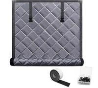 Winterizing Window Insulation Kit, Thick Oxford Cloth Thermal Window Cover, Blocks Cold Drafts & Retains Heat Curtains for Bedroom Attic Camper Basement(Gray,W100xH150cm)