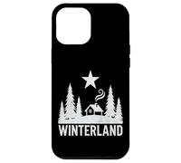 WINTERLAND Rustic Cabin Forest Star Grunge Winter Snow Case for iPhone 12 Pro Max