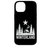WINTERLAND Rustic Cabin Forest Star Grunge Winter Snow Case for iPhone 14