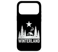 WINTERLAND Rustic Cabin Forest Star Grunge Winter Snow Case for iPhone 17 Pro Max