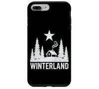 WINTERLAND Rustic Cabin Forest Star Grunge Winter Snow Case for iPhone 7 Plus/8 Plus
