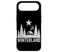 WINTERLAND Rustic Cabin Forest Star Grunge Winter Snow Case for iPhone Air
