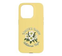 Winter's Flower Helleborus Niger Case for iPhone 15 Pro